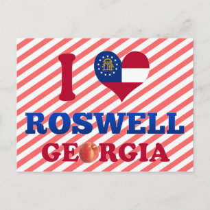 I Love Roswell, Georgia Briefkaart
