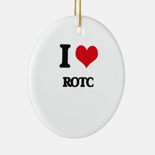 I Love Rotc Keramisch Ornament (Rechts)