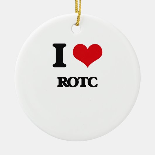 I Love Rotc Keramisch Ornament (Voorkant)