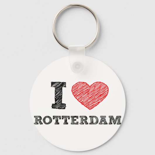 I-love-Rotterdam Sleutelhanger (Voorkant)