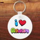 I Love Rowan Sleutelhanger (Achterkant)