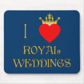 I Love Royal Weddings T-shirts, Mokken, cadeaus Muismat (Voorkant)