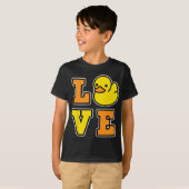 I Love Rubber Ducks for Duck Living Mannen and Wom T-shirt (Voorkant volledig)