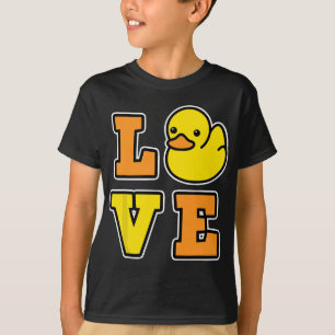 I Love Rubber Ducks for Duck Living Mannen and Wom T-shirt