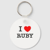 I Love Ruby Sleutelhanger (Voorkant)