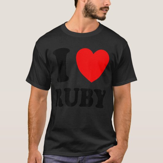 I Love Ruby T-shirt (Voorkant)