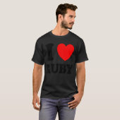 I Love Ruby T-shirt (Voorkant volledig)