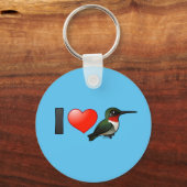 I Love Ruby-throats Sleutelhanger (Achterkant)