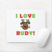 I Love Rudy Tshirts and Gifts Muismat (Met muis)