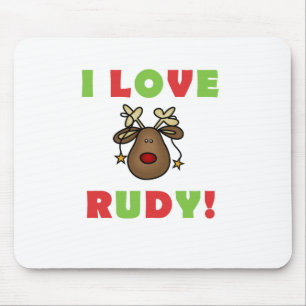 I Love Rudy Tshirts and Gifts Muismat