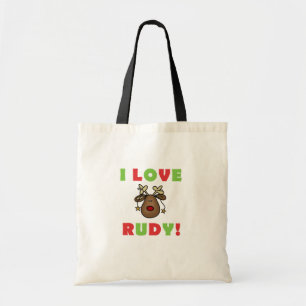 I Love Rudy Tshirts and Gifts Tote Bag