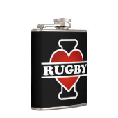 I Love Rugby Heupfles (Rechts)