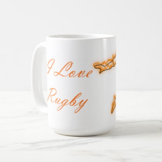 I Love Rugby Koffiemok (Voorkant links)