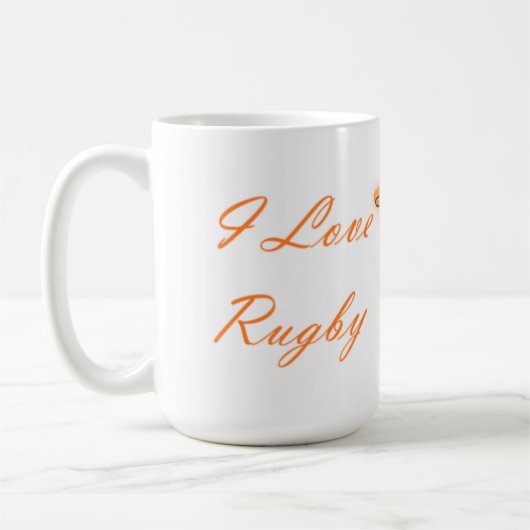 I Love Rugby Koffiemok (Links)