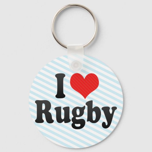 I Love Rugby Sleutelhanger (Voorkant)