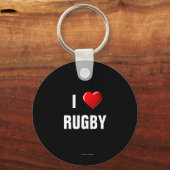 I Love Rugby sleutelhanger (Voorkant)