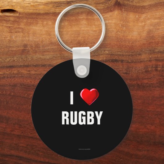 I Love Rugby sleutelhanger (Voorkant)