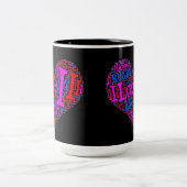 I Love Rugby - Two-Tone Coffee Mok (Center)