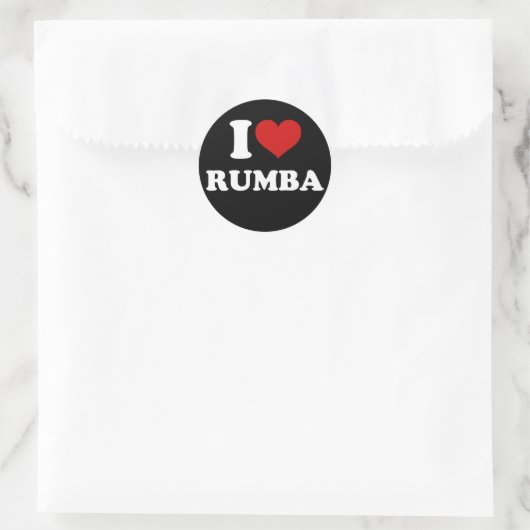 I Love Rumba Ronde Sticker (Tas)