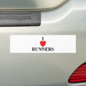 I Love Runners Bumpersticker (Op auto)