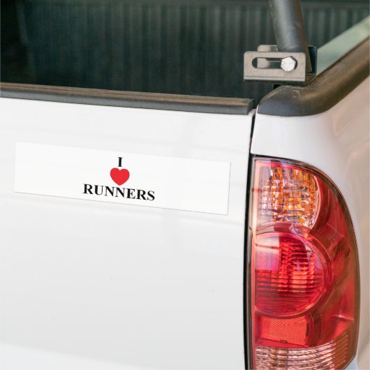 I Love Runners Bumpersticker (Op Truck)