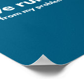 I Love Running From My Problems Funny Quotes  Poster (Hoek)