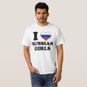 I love Russian Girls T-shirt (Voorkant volledig)