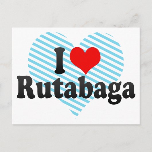 I Love Rutabaga Briefkaart (Voorkant)