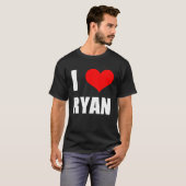 I Love Ryan Heart T-shirt (Voorkant volledig)
