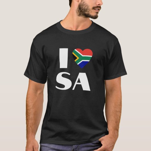 I love SA South Africa Saffa T-shirt (Voorkant)