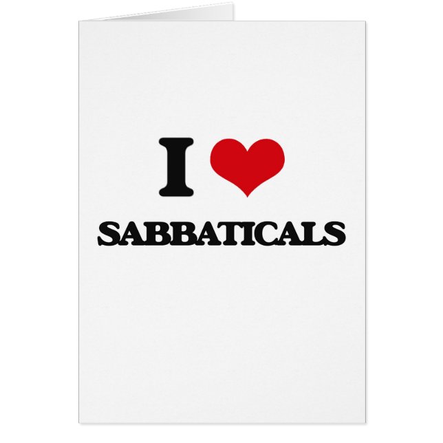 I Love Sabbaticals (Voorkant)