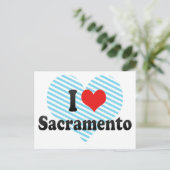 I Love Sacramento Briefkaart (Staand voorkant)