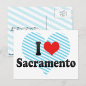 I Love Sacramento Briefkaart (Voorkant / Achterkant)