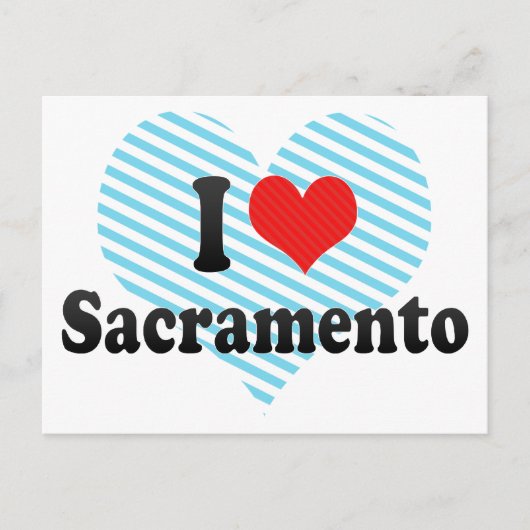 I Love Sacramento Briefkaart (Voorkant)
