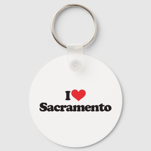 I Love Sacramento Sleutelhanger (Voorkant)
