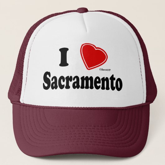 I Love Sacramento Trucker Pet (Voorkant)
