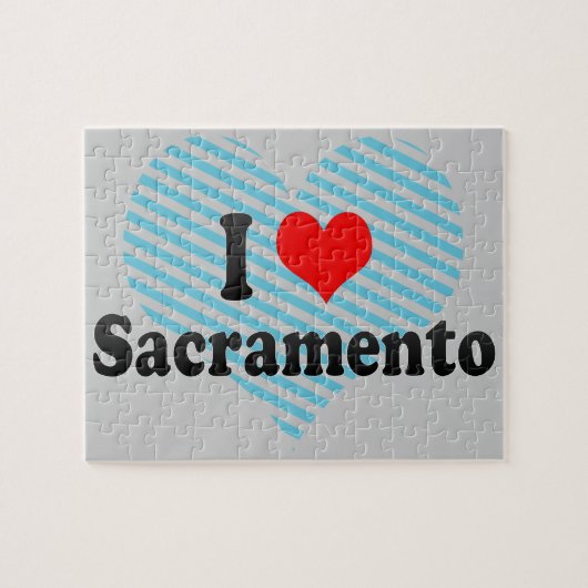 I Love Sacramento, Verenigde Staten Legpuzzel (Horizontaal)