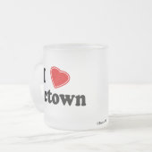 I Love Sactown Matglas Koffiemok (Voorkant links)