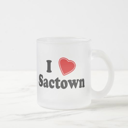 I Love Sactown Matglas Koffiemok (Rechts)
