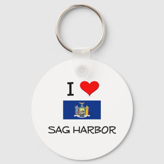 I Love Sag Harbour New York Sleutelhanger (Voorkant)
