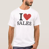I ❤️ Love Sales voor medewerkers CUSTOM Mannen T-shirt (Voorkant)