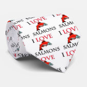 I Love Salmons Stropdas (Opgerold)