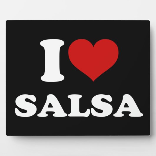 I Love Salsa Fotoplaat (Voorkant)