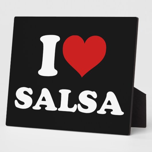 I Love Salsa Fotoplaat (Zijkant)