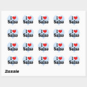 I Love Salsa Ronde Sticker (Vel)