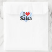 I Love Salsa Ronde Sticker (Tas)