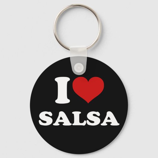 I Love Salsa Sleutelhanger (Voorkant)