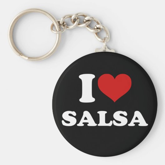 I Love Salsa Sleutelhanger (Voorkant)