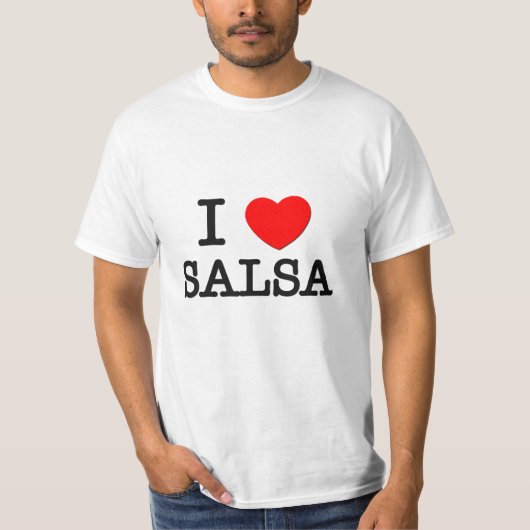 I Love Salsa T-shirt (Voorkant)