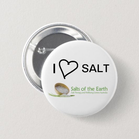 I Love Salt Button (Voorkant /achterkant)